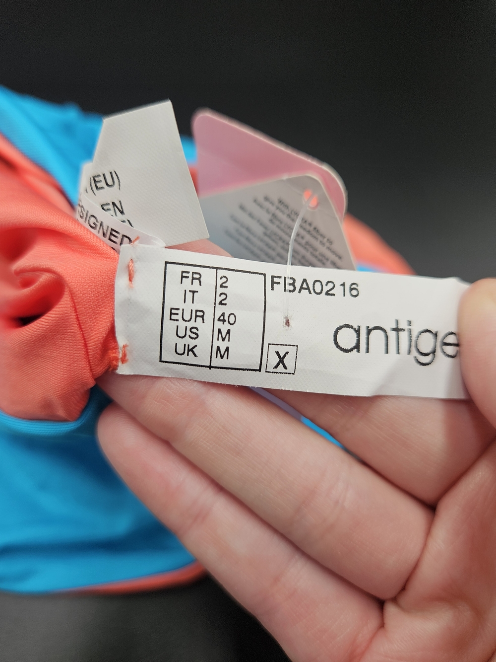 Antigel by Lise Charmel Reversible Bikini Bottom Blue Coral High Waist Med NWT - Picture 6 of 7